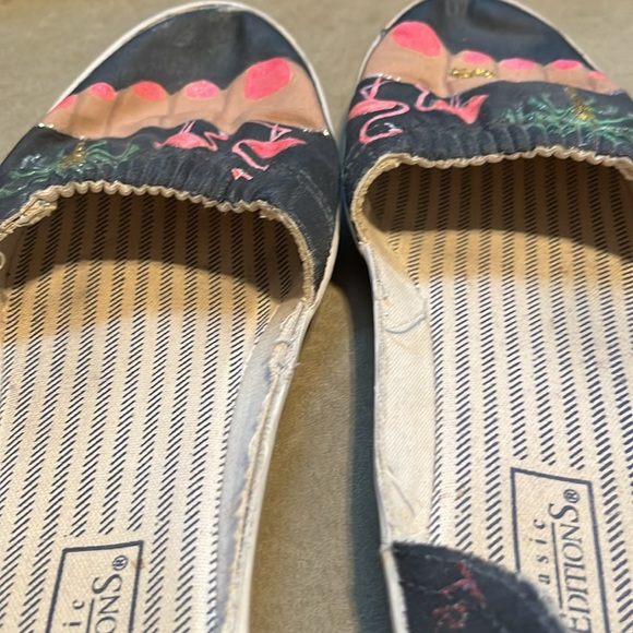 Hand painted slip ons US 7 - Picture 5 of 5